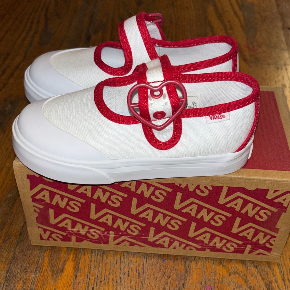 Vans Mary Jane love vans true white shoes